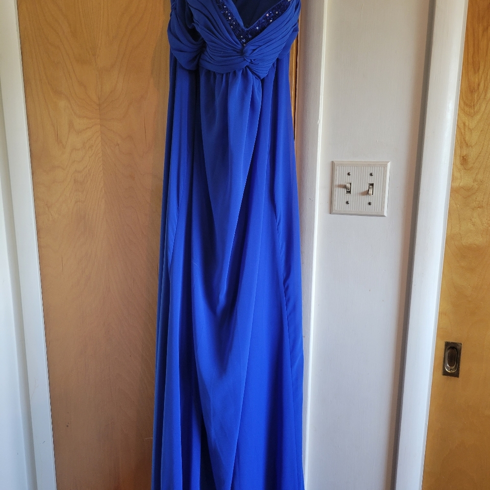 Royal blue brides maids dress